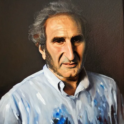 Image similar to Judd Hirsch painting by Thomas-Montacellinio