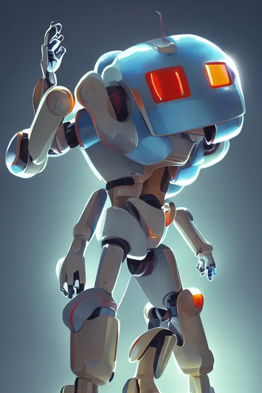 Image similar to metabots medabots medarotto medarot robot minimalist comics helmet mask neon cybereye, behance hd by jesper ejsing, by rhads, makoto shinkai and lois van baarle, ilya kuvshinov, rossdraws global illumination ray tracing hdr radiating a glowing aura