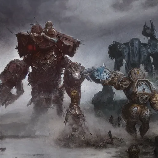 Image similar to opal by jakub rozalski, armoured chaos golem still frame from warhammer movie, legendary magical crystal construct by wayne barlowe, crystal golem fighting vast army by jakub rozalski, opal lightning elemental by malczewski