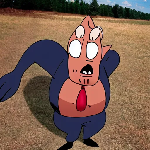 Image similar to real life Courage the cowardly dog