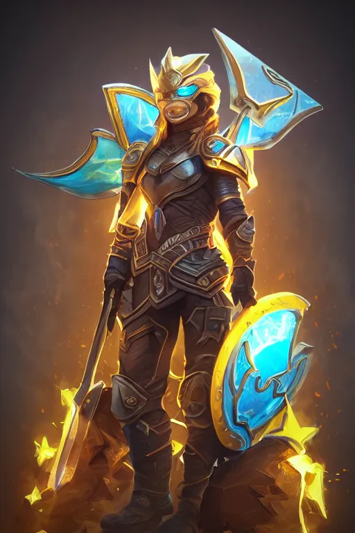 Image similar to shield fantasy epic legends game icon stylized digital illustration radiating a glowing aura global illumination ray tracing hdr fanart arstation by ian pesty and katarzyna da „ bek - chmiel