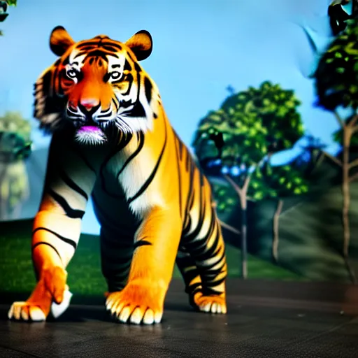 Prompt: anthro tiger in a black suit, ultra detail, ultra realistic, unreal engine, 8 k