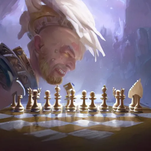 Image similar to a white chess pawn piece, chess, chess game, chess, chess, chess game, battlefield background, bright art masterpiece artstation. 8 k, sharp high quality artwork in style of jose daniel cabrera pena and greg rutkowski, concept art by tooth wu, blizzard warcraft artwork, hearthstone card game artwork, chess pawn