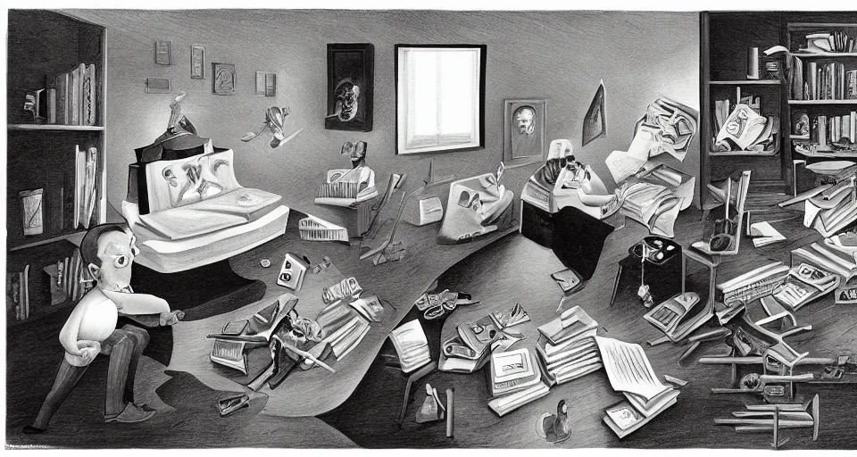 Image similar to the two complementary forces that make up all aspects and phenomena of life, by Charles Addams