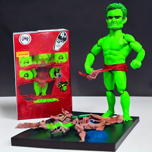 Prompt: plato's cave, stop motion vinyl action figure, plastic, toy, butcher billy style