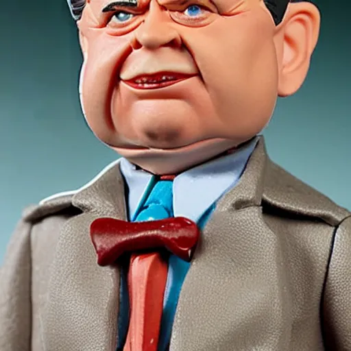 Prompt: an action figure of Alfred Newman from MAD magazine, mint condition