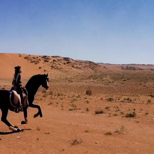 Image similar to Riding through the desert on a horse with no name