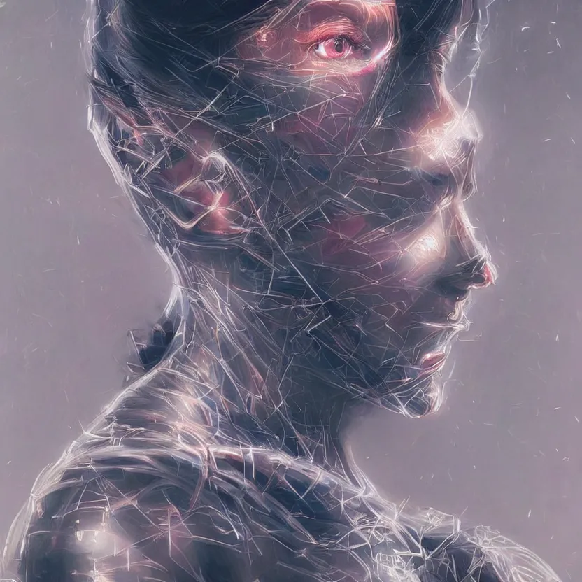 Image similar to a highly detailed photo of very intricate female face portrait, futurism, rococo cyber neon lighting, detailed futuristic fibonacci jewelry, profile posing, hyper photorealistic, crispy quality, digital photography, trending in pinterest, cinematic, 4 k ultra hd, art by pascal blanche, art by greg rutkowski, art by artgerm,