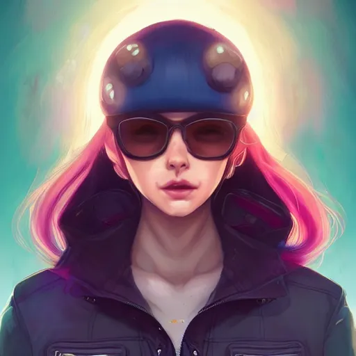 Image similar to a portrait of a beautiful biker, art by lois van baarle and loish and ross tran and rossdraws and sam yang and samdoesarts and artgerm and saruei, digital art, highly detailed, intricate, sharp focus, trending on artstation hq, deviantart, unreal engine 5, 4 k uhd image