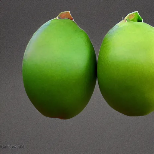 Prompt: green mango growing, 8 k, high definition, highly detailed, photo - realistic