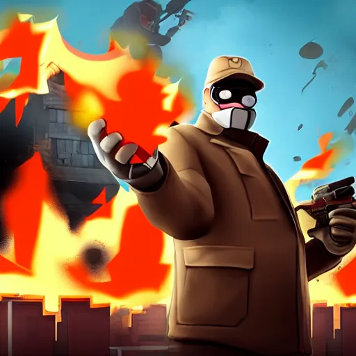 Image similar to team fortress 2 pyro