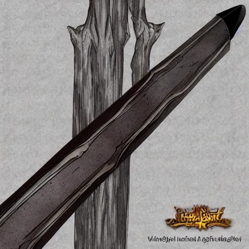 Image similar to fantasy longbow weapon made from whispy shadows, digital media