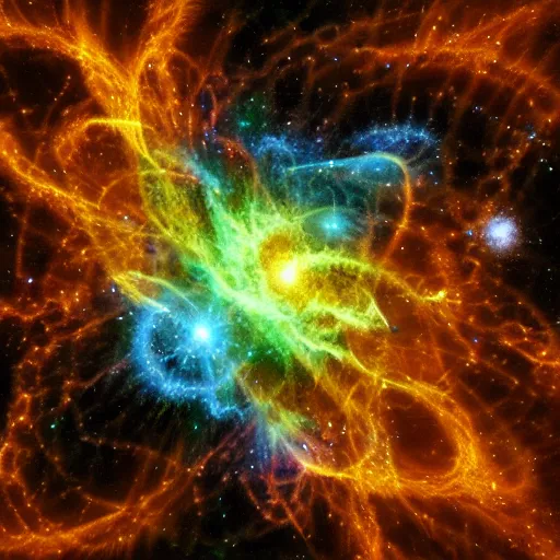 Image similar to the supernova and nebula rendered in apophysis