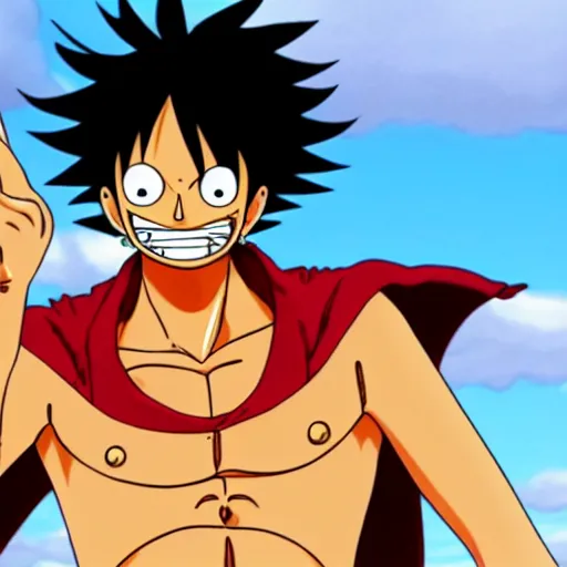 Image similar to luffy as dragon, cinematic