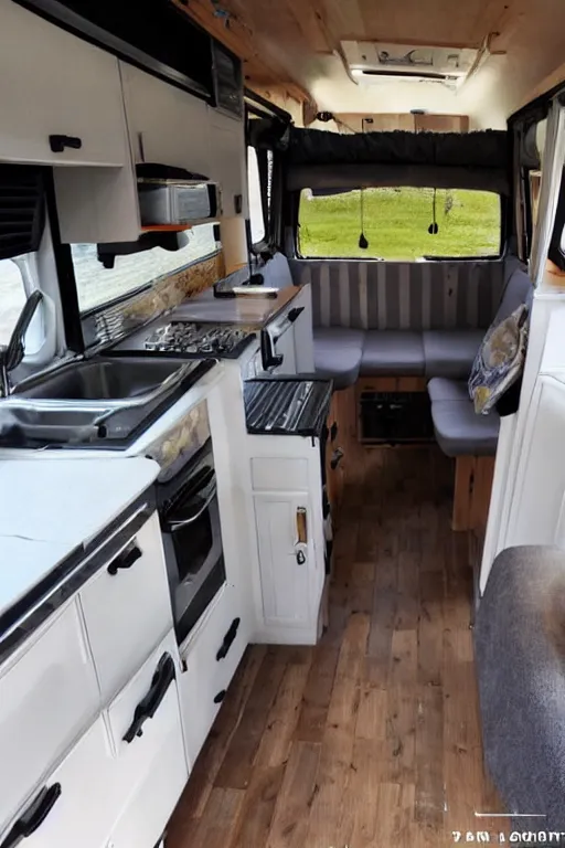 Image similar to conversion van interior, van life