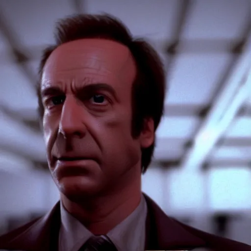 Prompt: film still of saul goodman in alien 1 9 7 9, unreal engine, uhd, by ridley scott and hrgiger, very detailed, realistic