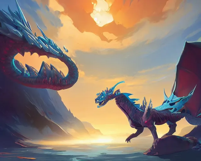 Image similar to ice dragon vector minimalist warcraft, loftis, cory behance hd by jesper ejsing, by rhads, makoto shinkai and lois van baarle, ilya kuvshinov, rossdraws global illumination