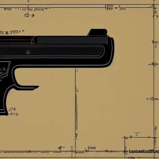 Image similar to heavy magical Pistol blueprint