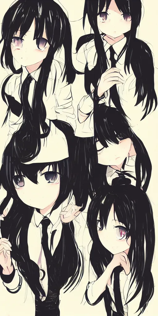 Prompt: Hikikomori drawn like Watamote