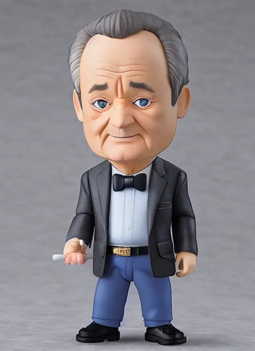 Image similar to bill murray, an nendoroid of bill murray figurine, realistic face, detailed product photo