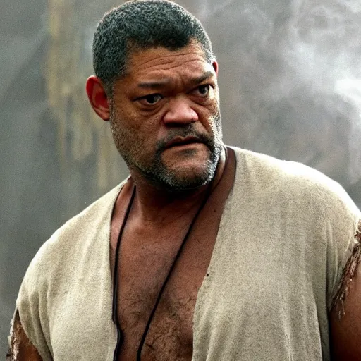 Image similar to laurence fishburne as a burnt fish