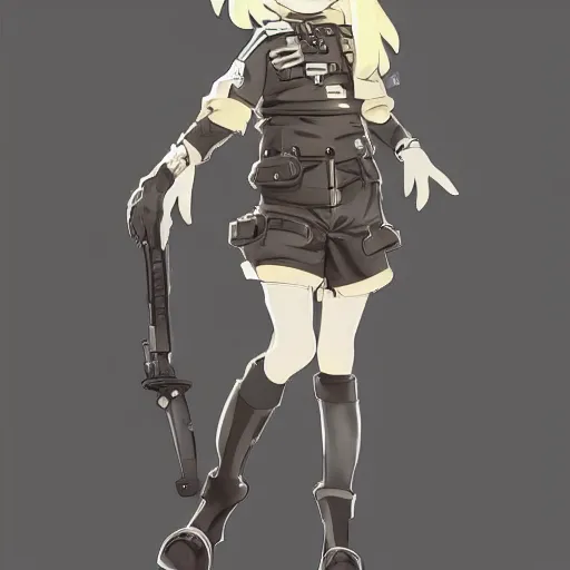 Image similar to beautiful little blonde boy in thigh nazi male uniform. made in abyss art style, inspired by kris from deltarrune, cute detailed artwork, anatomically correct, soft details, ilya kuvshinov, reflection, perfect composition, portrait, illumination, digital art, detailed anime soft face, symmetrical face, western comic, illustration, realistic, nazism