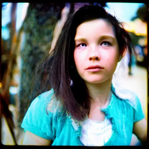 Prompt: girl, kodak ektachrome,