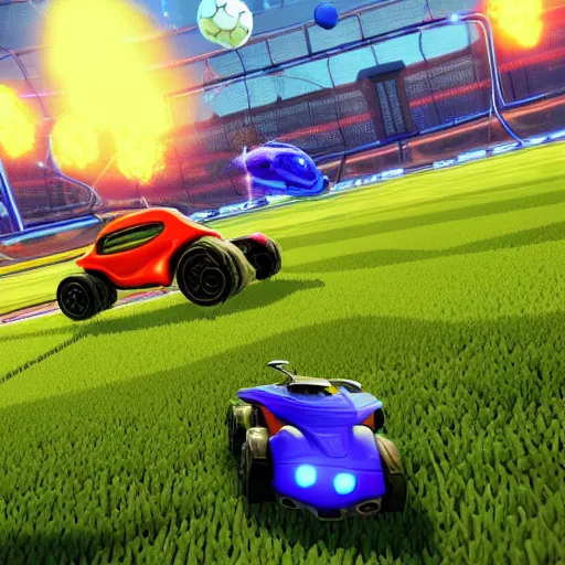 Prompt: !dream Rocket league gameplay