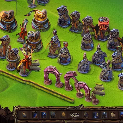 Prompt: Screenshot from the new turn-based strategy game for PC: Furry Fandom Frontiers