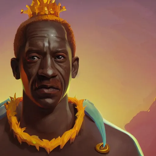 Image similar to Portrait of Gus Fring as Heracles the greek demigod, mattepainting concept Blizzard pixar maya engine on stylized background splash comics global illumination lighting artstation lois van baarle, ilya kuvshinov, rossdraws