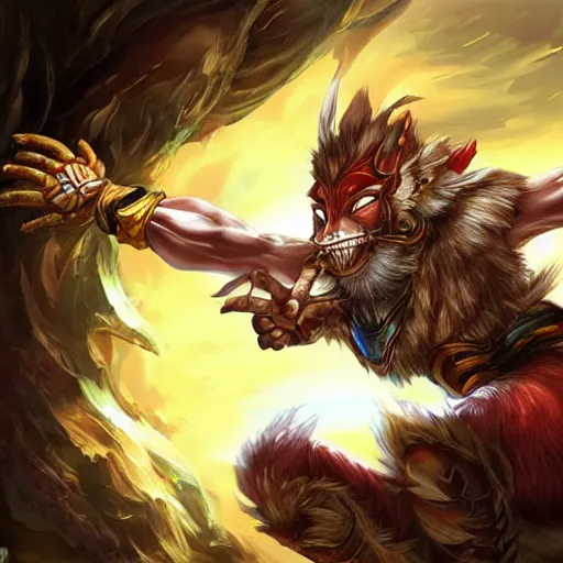 Image similar to wukong from league of legends