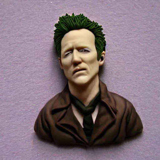 Image similar to scott weiland made out of polymer clay detailed sculpture trending on artstation