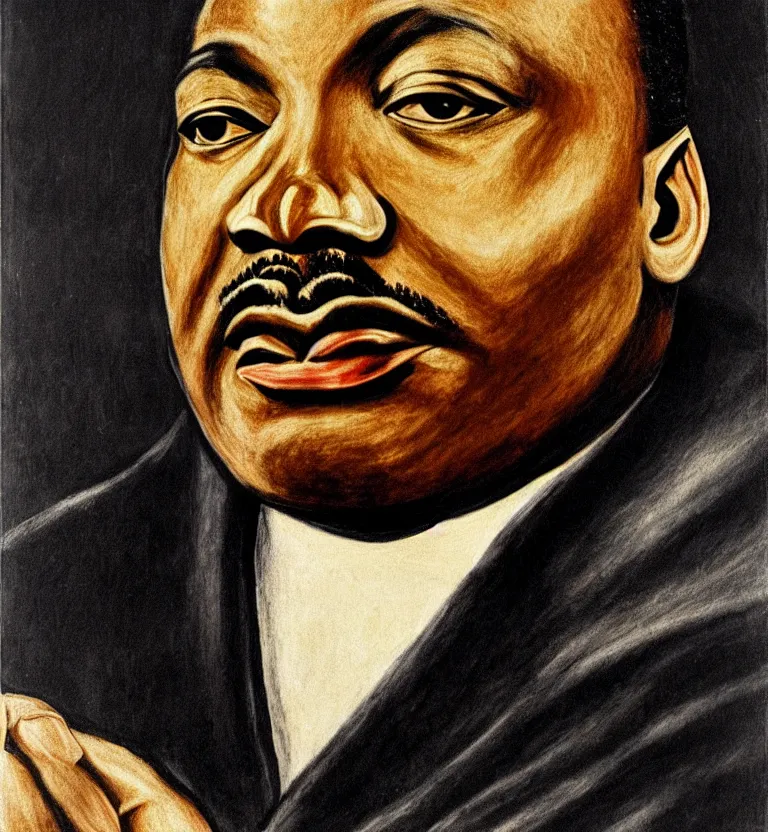 Image similar to martin luther king, jr. by el greco.