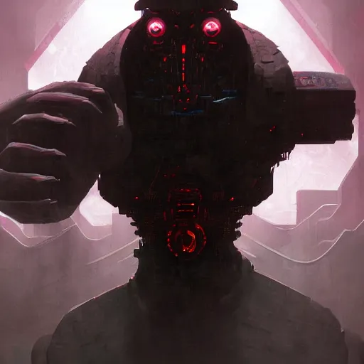 Image similar to shodan from system shock 2 by greg rutkowski