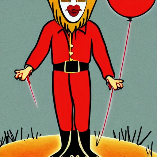 Prompt: communist clown, propaganda art style