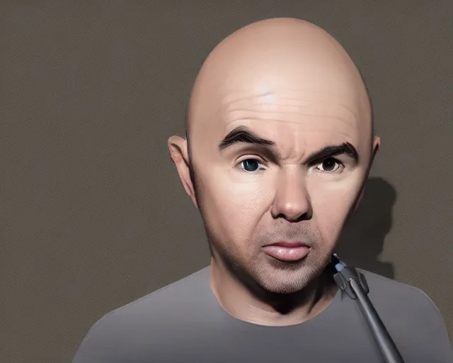 Image similar to karl pilkington, character art, by various concept artists, redshift render, hyperrealistic face, photorealistic render