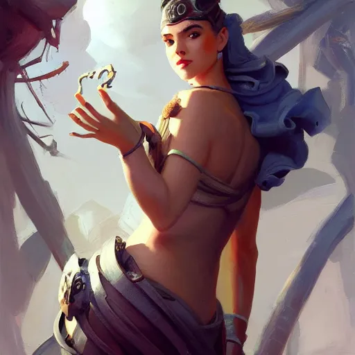 Image similar to athena, organic painting, matte painting, bold shapes, hard edges, aesthetic octane render, unreal engine, trending on artstation, by greg manchess, huang guangjian, gil elvgren, sachin teng, greg rutkowski, magali villeneuve, artgerm, jeremy lipkin, michael garmash and, rey