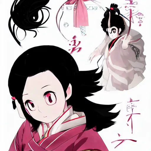 Prompt: beautiful full body image of nezuko kamado from demon slayer / kimetsu no yaiba, high details, high resolution, | | very very anime!!!, fine - face, audrey plaza, realistic shaded perfect face, fine details. anime. realistic shaded lighting poster by magali villeneuve