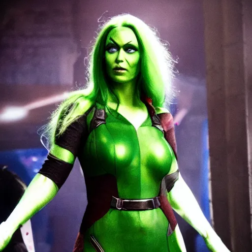 Image similar to Wendy James as Gamora