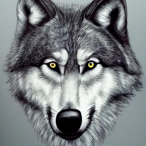 Image similar to wolf, art