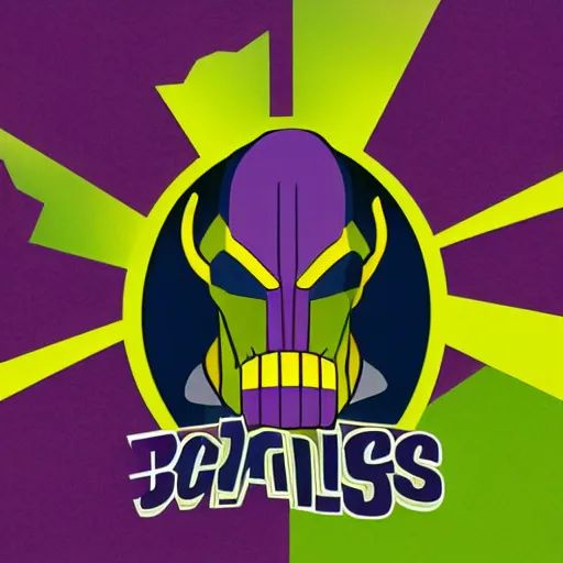 Image similar to logo for Thanos' juice bar