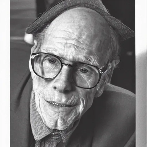 Prompt: A photograph portrait of old Jerma985 in his eighties who looks like Jerma985 wearing a suit with and fedora in the 1990s, taken in the early 1990s, grainy, taken on a 1990s Camera, realistic, hyperrealistic, very realistic, highly detailed, very detailed, extremely detailed, detailed, digital art, trending on artstation, detailed face