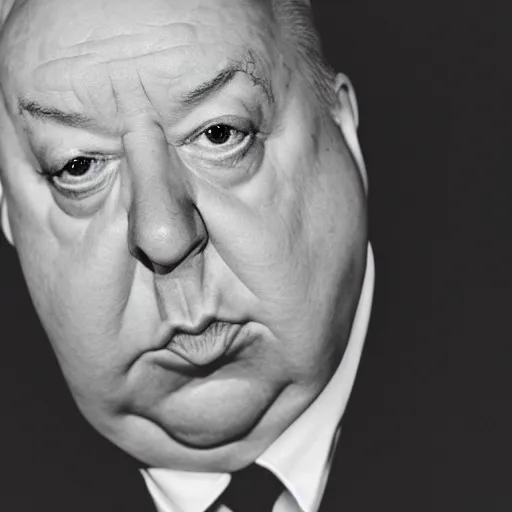 Prompt: alfred hitchcock pasta, award winning photography portrait