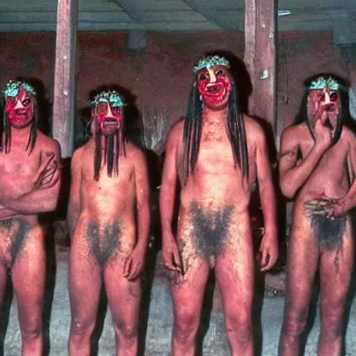 Image similar to the biboran cult, man's with red eyes