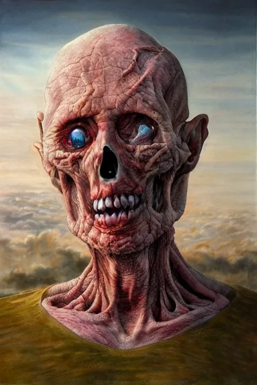 Image similar to The end of existence as we know it, terrifying, hyper realistic artwork