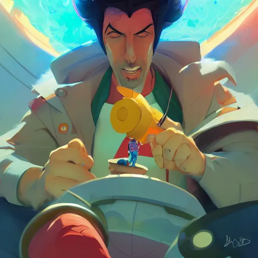 Image similar to hero world space dandy, behance hd by jesper ejsing, by rhads, makoto shinkai and lois van baarle, ilya kuvshinov, rossdraws global illumination