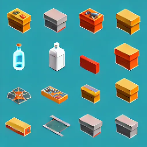 Prompt: an old bottle isometric 3 d icons for mobile game, 8 k resolution, gamedesign, octane render, blender 3 d