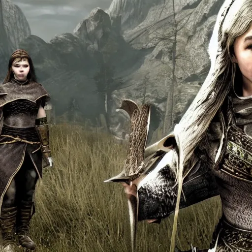 Image similar to Anya Taylor-joy as character in Skyrim