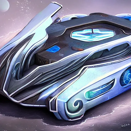 Prompt: torment tides of numenera art style retrofuturism car concept