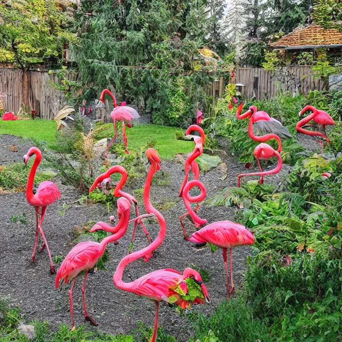 Image similar to flamingo lawn monsters at vanvcouver,british columbia,canada